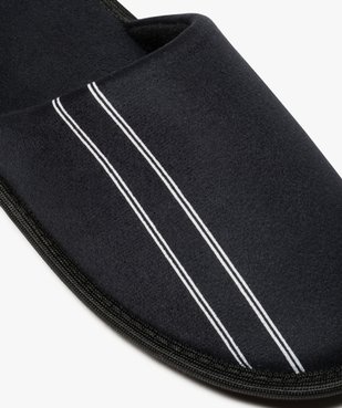 Chaussons homme forme mules velours avec liserés vue6 - Nikesneakers(HOMWR HOM) - Nikesneakers