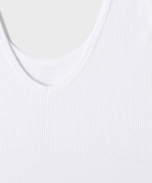 Brassière réversible en maille côtelée fille vue2 - GEMO 4G FILLE - GEMO