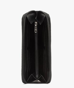 Portefeuille femme en matière texturée vue3 - GEMO (ACCESS) - GEMO