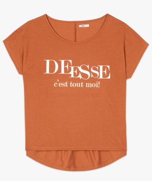 Tee-shirt femme loose imprimé  vue4 - GEMO(FEMME PAP) - GEMO