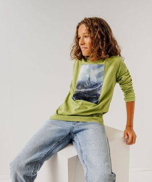 Tee-shirt manches longues avec motif animé garçon - LuluCastagnette vue1 - LULUCASTAGNETTE - GEMO