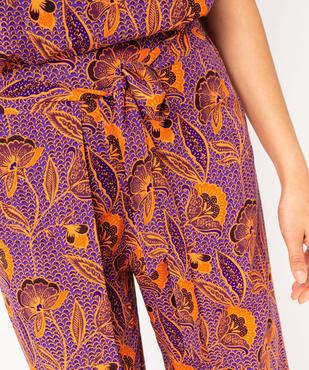 Pantalon large et fluide à motifs femme vue2 - GEMO(FEMME PAP) - GEMO