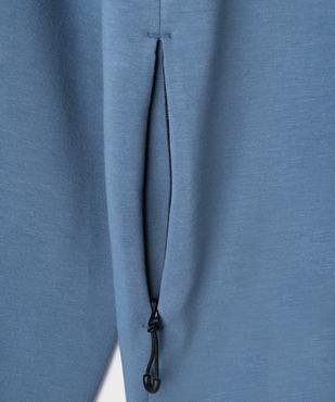 Sweat zippé à capuche en matière douce et extensible garçon vue3 - GEMO (JUNIOR) - GEMO