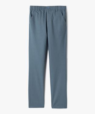 Pantalon coupe regular avec taille élastique garçon vue5 - GEMO (JUNIOR) - GEMO