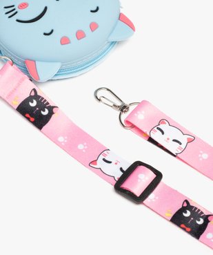 Pochette forme chat avec cordon satiné amovible fille vue3 - GEMO (ENFANT) - GEMO