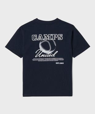 Tee-shirt manches courtes imprimé devant et dos garçon - Camps United vue3 - CAMPS GEMO FOR GOOD - GEMO