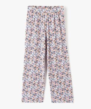 Pantalon fille large en maille fluide et plissée - LuluCastagnette vue1 - LULUCASTAGNETTE - GEMO