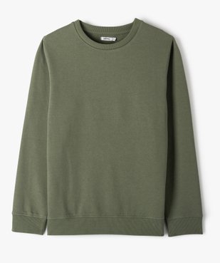 Sweat garçon en molleton uni vue1 - GEMO (JUNIOR) - GEMO