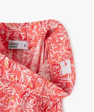 Pantalon fluide imprimé coupe large fille vue2 - GEMO 4G FILLE - GEMO