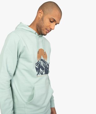 Sweat homme à capuche en molleton vue1 - GEMO (HOMME) - GEMO