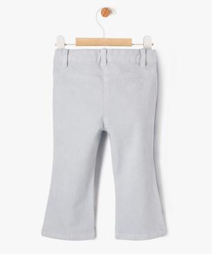 Pantalon en velours côtelé coupe flare bébé fille vue3 - GEMO(BEBE DEBT) - GEMO