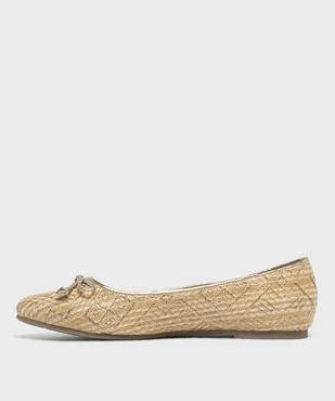 Ballerines scintillantes aspect raphia femme - Valentina Baldano vue4 - VALENTINA BALDA - GEMO