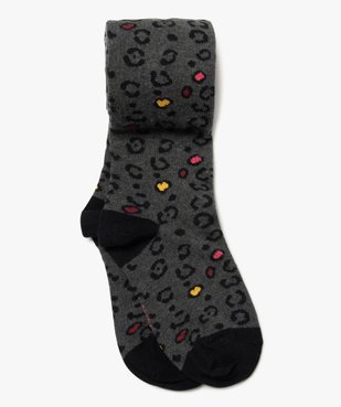 Collants fille chauds à motifs avec coton bio vue1 - GEMO 4G FILLE - GEMO