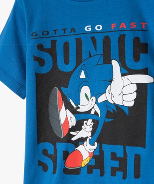 Tee-shirt garçon à manches courtes avec motif – Sonic vue2 - SONIC - GEMO