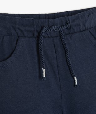 Short bébé fille en maille extensible avec taille élastiquée vue2 - GEMO(BEBE DEBT) - GEMO