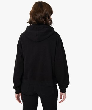 Sweat femme à capuche avec motif Noël à sequins vue3 - GEMO(FEMME PAP) - GEMO