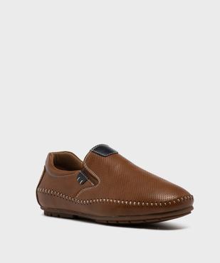 Mocassins slip-on avec semelle intérieure cuir homme - Urban Steps vue3 - URBAN STEPS - GEMO