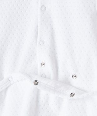 Pyjama bébé en velours avec col chemise et motif vue3 - GEMO(BB COUCHE) - GEMO