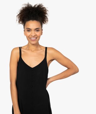Robe femme courte à bretelles vue2 - GEMO(FEMME PAP) - GEMO