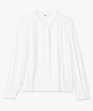 Blouse femme à manches longues et col froncé vue4 - GEMO(FEMME PAP) - GEMO