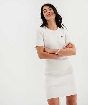 Robe pull en maille côtelée fille - LuluCastagnette x Alizée vue1 - LULUCASTAGNETTE - GEMO