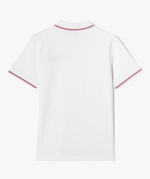 Polo à manches courtes avec motif Noël brodé garçon vue3 - GEMO (JUNIOR) - GEMO