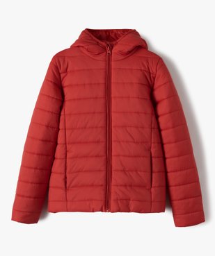 Doudoune fille à capuche matelassage léger vue1 - GEMO (JUNIOR) - GEMO