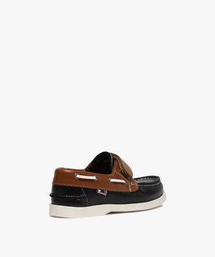 Chaussures bateau garçon dessus cuir à scratch vue4 - Nikesneakers (ENFANT) - Nikesneakers