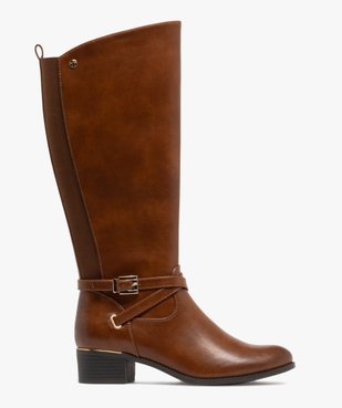 Bottes cavalières doublées avec bride cheville femme - Valentina Baldano vue2 - VALENTINA BALDA - GEMO