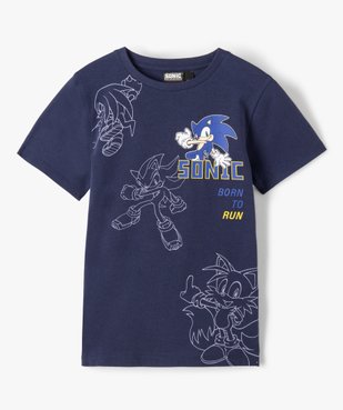 Tee-shirt garçon à manches courtes et imprimé - Sonic vue1 - SONIC - GEMO