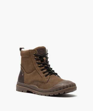 Boots garçon zippées à bout renforcé et col rembourré vue2 - GEMO (ENFANT) - GEMO