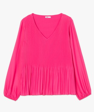 Tunique femme en voile plissé vue4 - GEMO(FEMME PAP) - GEMO