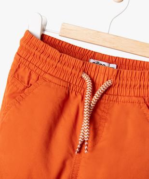 Pantalon jogger en coton bébé garçon vue3 - GEMO 4G BEBE - GEMO