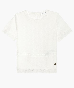 Tee-shirt fille en broderie - Lulu Castagnette vue2 - LULUCASTAGNETTE - GEMO
