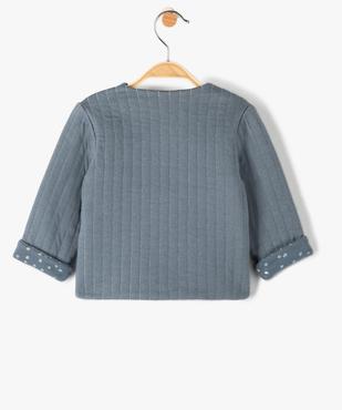 Gilet bébé matelassé fermeture cache-cœur doublure imprimée - LuluCastagnette vue4 - LULUCASTAGNETTE - GEMO