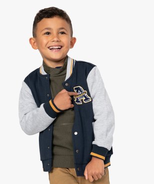 Sweat garçon façon teddy fermeture pressions vue1 - GEMO (ENFANT) - GEMO