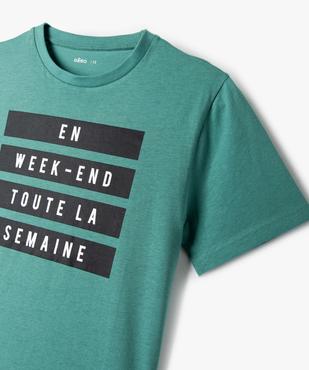 Tee-shirt imprimé en coton garçon vue2 - GEMO (JUNIOR) - GEMO