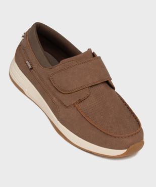 Mocassins confort fermeture scratch homme vue5 - G'FLEX - GEMO