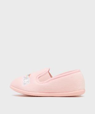Chaussons pantoufles en velours moelleux imprimé arc-en-ciel fille vue3 - GEMO (ENFANT) - GEMO