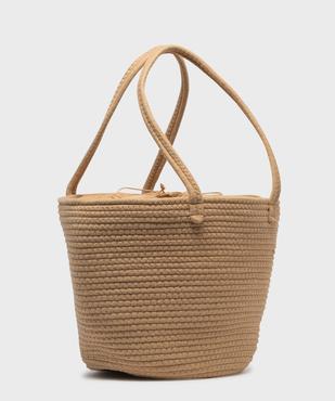 Sac cabas en textile avec motif soleil femme vue2 - GEMO (ACCESS) - GEMO