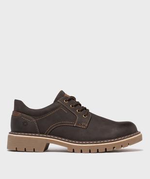 Derbies casual à semelle crantée homme - Relife vue1 - RELIFE - GEMO