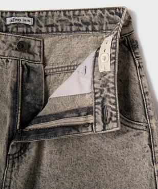 Bermuda en jean skater denim en coton effet neige garçon vue2 - GEMO 4G GARCON - GEMO