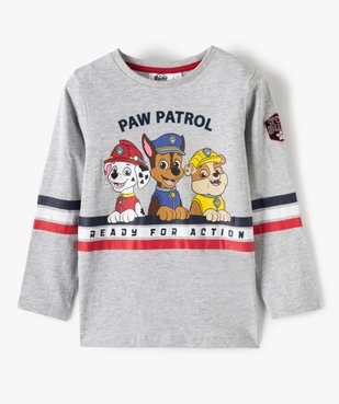 Tee-shirt garçon à manches longues imprimé - La Pat'Patrouille vue1 - PAT PATROUILLE - GEMO