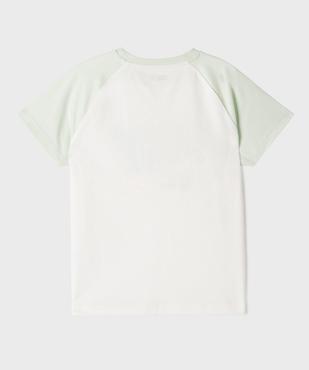 Tee-shirt manches courtes raglan imprimé tennis garçon vue3 - GEMO 4G GARCON - GEMO