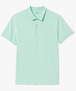 Polo à manches courtes en maille piquée homme vue4 - GEMO 4G HOMME - GEMO