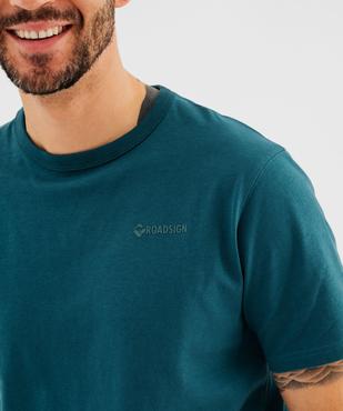 Tee-shirt manches courtes uni homme - Roadsign vue2 - ROADSIGN G4G - GEMO