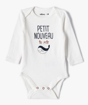 Body bébé garçon manches longues à motifs divers (lot de 3) vue4 - GEMO C4G BEBE - GEMO