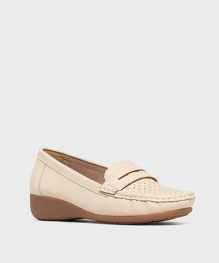 Mocassins confort à talon compensé femme - G'Flex vue2 - G'FLEX - GEMO