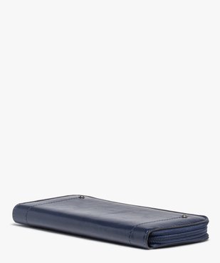 Portefeuille femme zippé en vernis mat avec zip ruban vue2 - GEMO (ACCESS) - GEMO