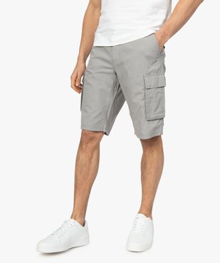 Bermuda homme avec larges poches à rabat vue1 - GEMO (HOMME) - GEMO